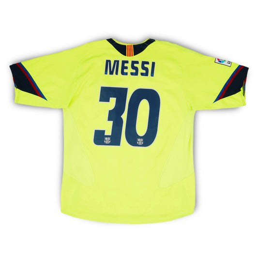 Retro Barcelona 2005/06 Messi 30 Away Soccer Jersey